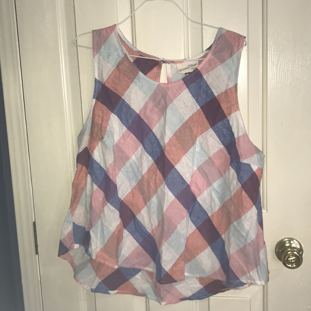 Pink and Blue Blouse